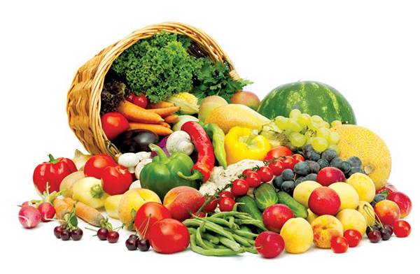 Ăn nhiều rau và trái cây tươi giúp căng da mặt