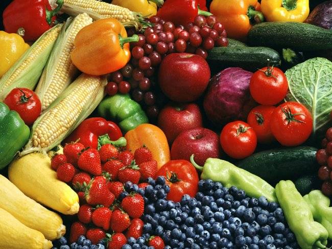 Rau củ và trái cây là thực phẩm giảm mỡ hiệu quả